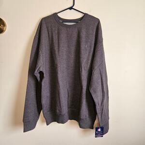NWT Champion Men's Pullover Sweatshirt, Dk Gray, Sz 2XL
